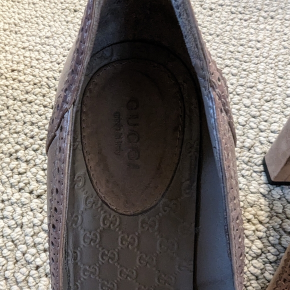 Gucci Saddle Soft Tamponato New Fango - Picture 9 of 12